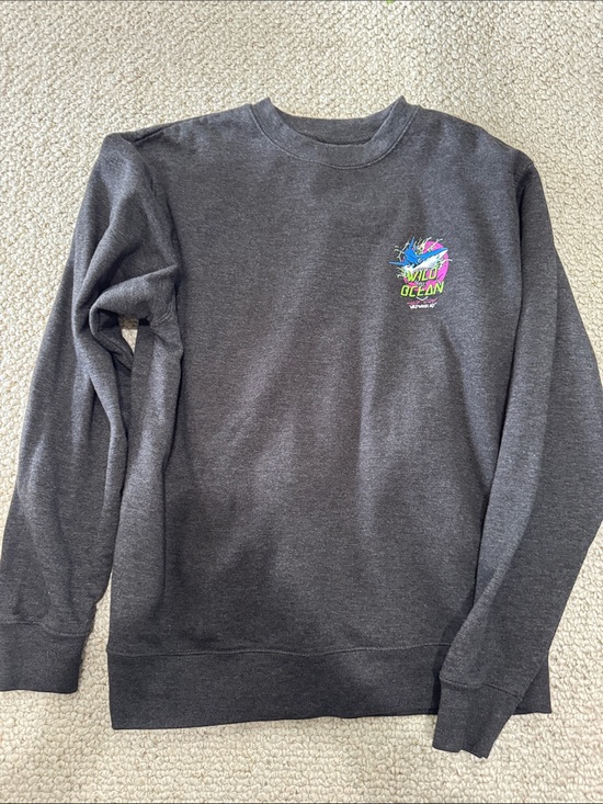 Other - Charcoal Crewneck Sweatshirt - Men Wild Ocean shark